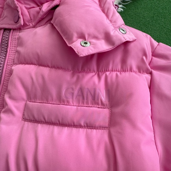 Ganni Pink Puffer Jacket - Picture 2 of 12